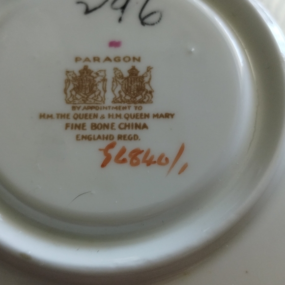 Vintage Paragon Double Warrant Pink Cabbage Rose Teacup And Saucer - Picture 9 of 15